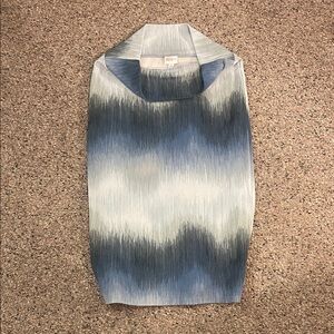 LuLaRoe Blue and Gray Textured Skirt